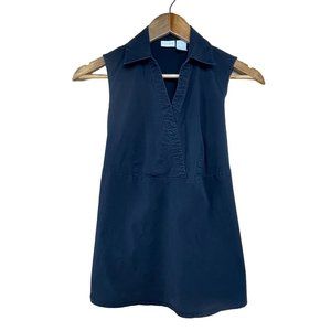 InDueTime Maternity Black Sleeveless Tank V-Neck Rear Tie Size S Small